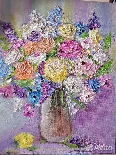 Картина маслом Букет цветов