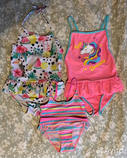 Детские купальники на девочку 98-116