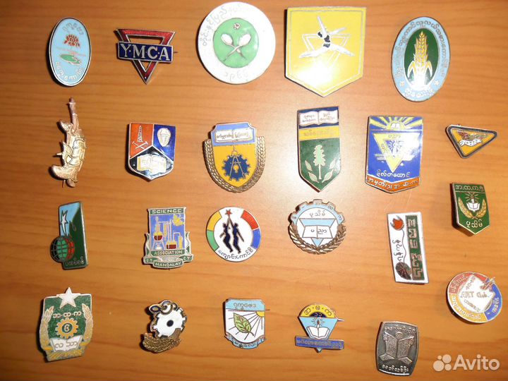 Бирма набор значков 23 шт