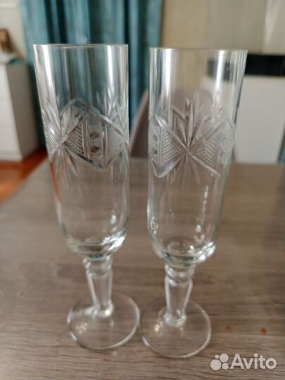 Бокал стеклянный для шампанского