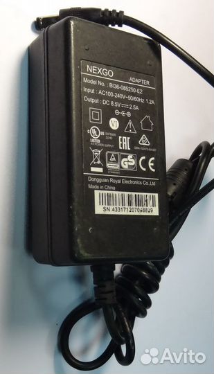 Блок питания Адапте 8.5В 2.5А Nexgo Bl36-085250-e2