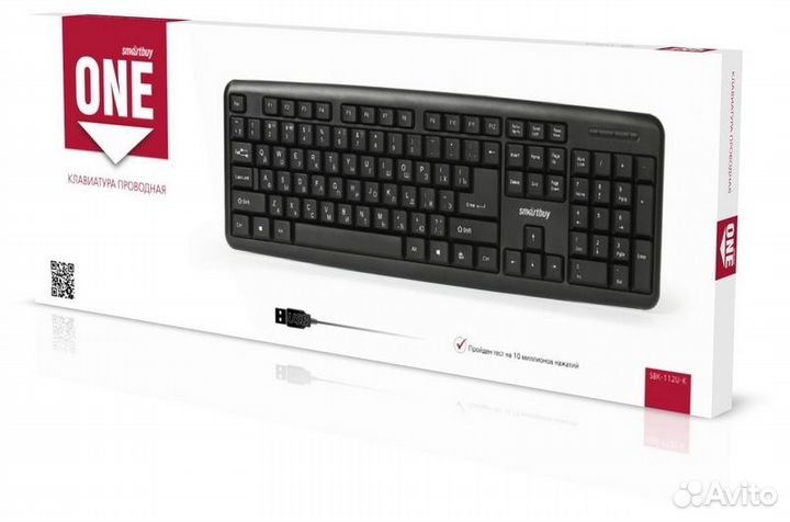 Клавиатура Smartbuy SBK-112U-K ONE USB