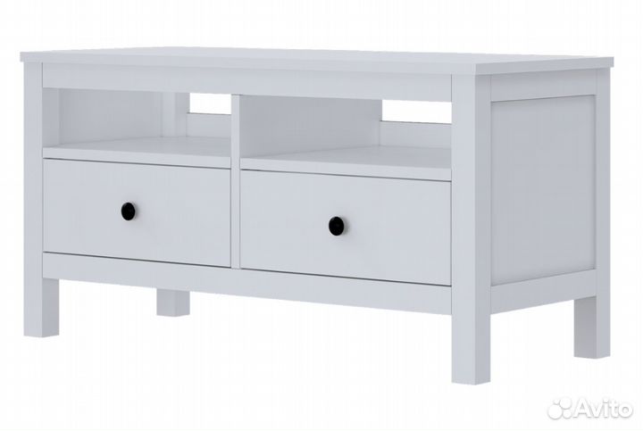 Тумба тв 2 ящика Икеа hemnes хемнэс кымор, белый