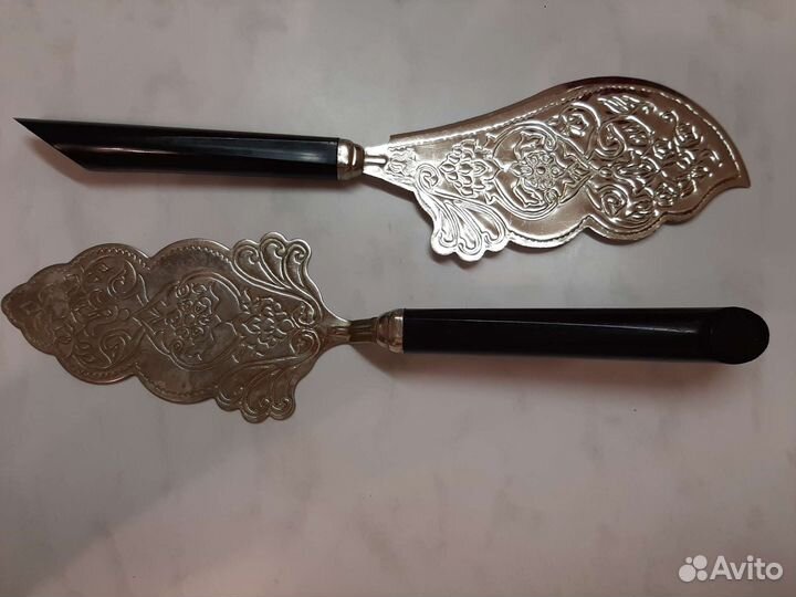 Сувенирный набор для торта мельхиор СССР