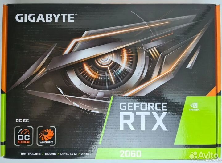 Видеокарта Gigabyte RTX 2060 6Gb