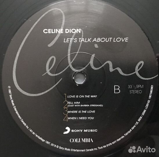 Виниловая пластинка Sony Celine Dion Let'S Talk Ab
