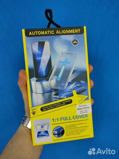 iPhone 12/12 pro Стекло с авто установкой+ чехол