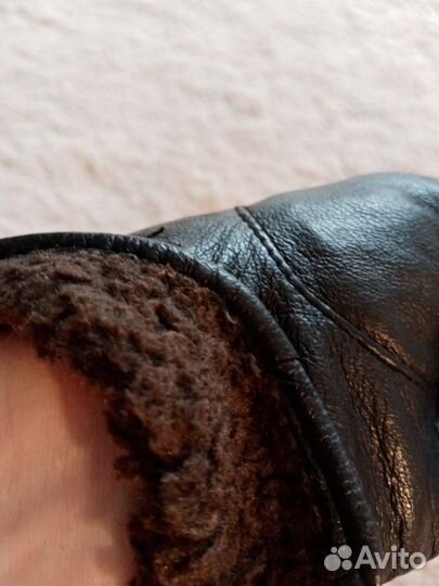 Перчатки кожаные