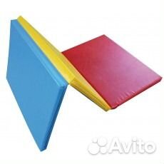 Мат гимнастический 1х1х0.08 складной спортмат. РФ