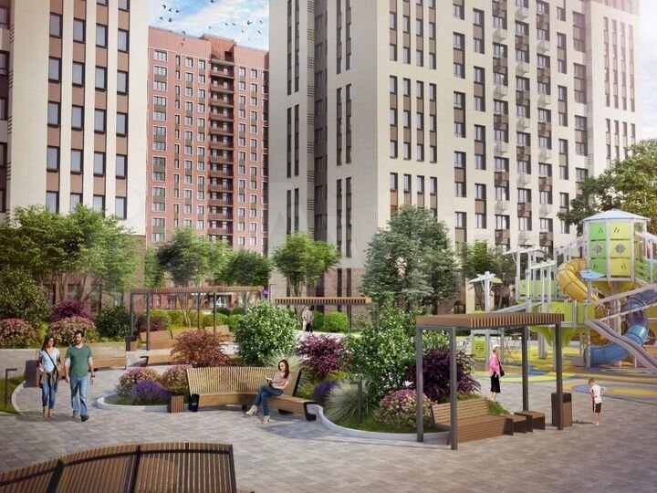 2-к. квартира, 59,6 м², 11/17 эт.