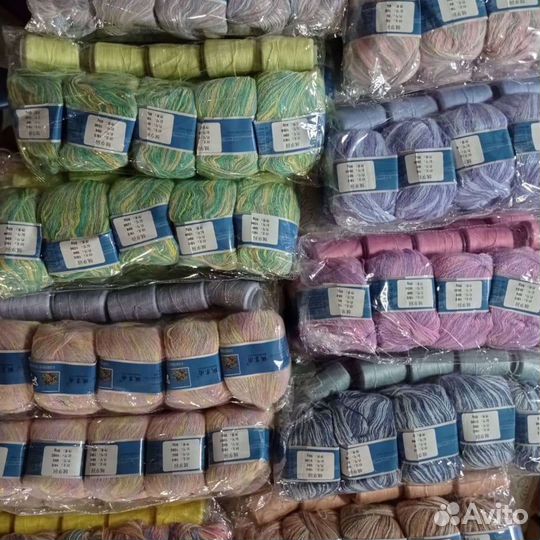 Пряжа пух норки секционная ангора