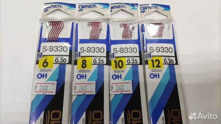 Крючки Owner (Овнер) Поводки готовые Owner