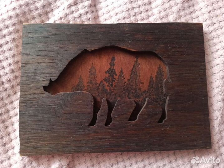 Деревянное панно