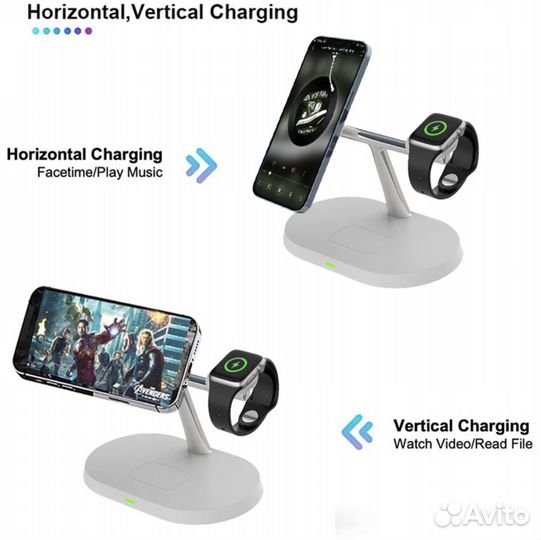 Беспроводное зарядное устройство 3в1 для iPhone
