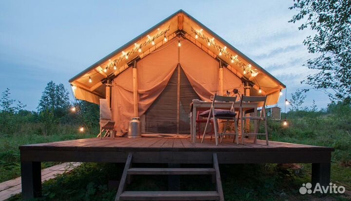 Сафари-палатка для глэмпинга 4x6 м