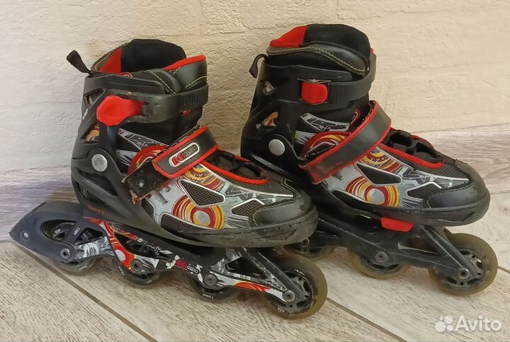 Ролики раздвижные 31-36 Reaction с защитой