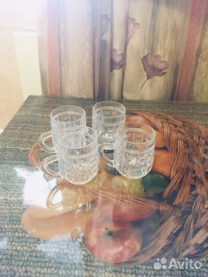 Кружки хрустальные
