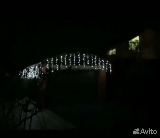 Гирлянда уличная бахрома