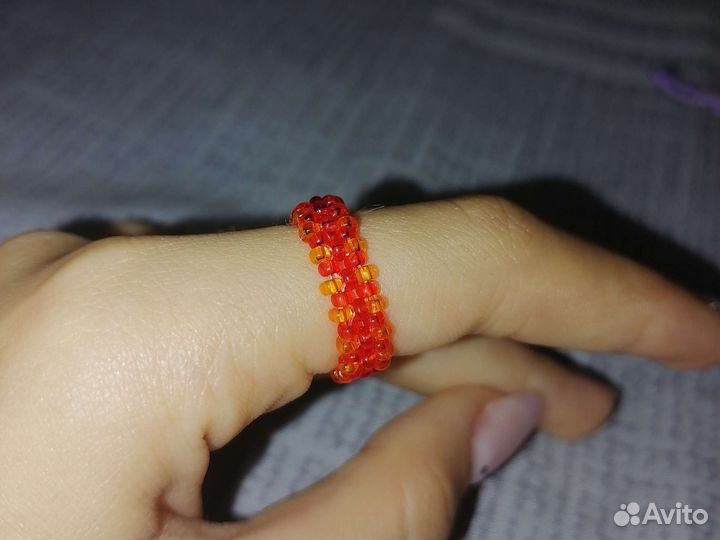 Кольцо из бисера