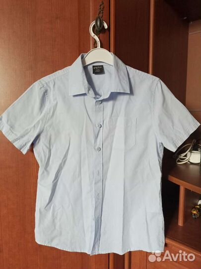 Рубашка школьная для мальчика 134