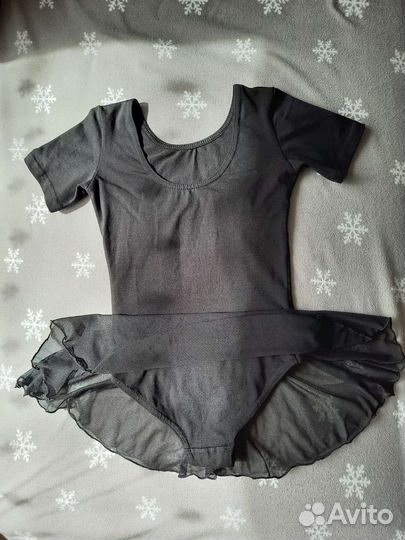 Гимнастический купальник с юбкой