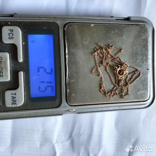 Золото. Цепь с крестом