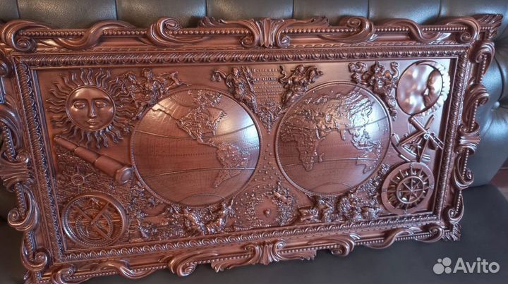 Резное панно из дерева Резная картина