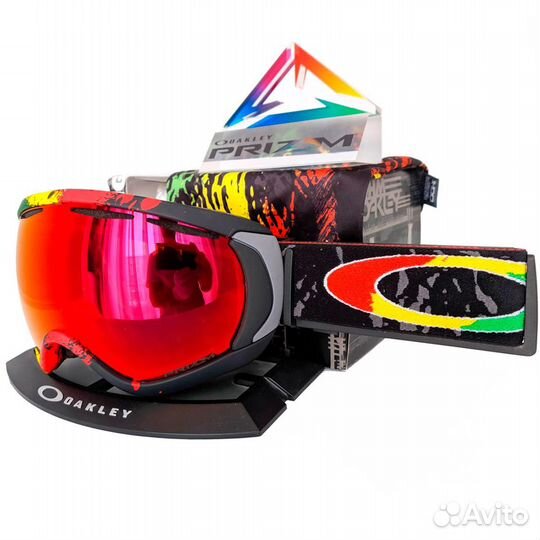 Сноуборд маска Oakley Canopy T.Hall Rasta Prizm