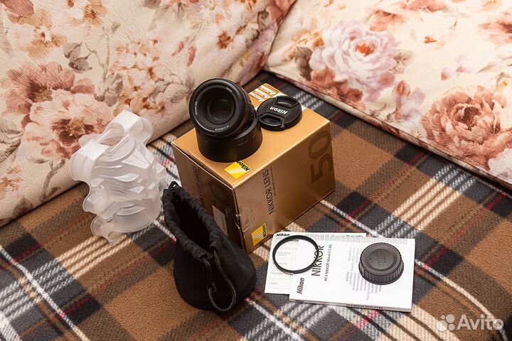 Объектив Nikon 50mm f/1.8G AF-S Nikkor, черный