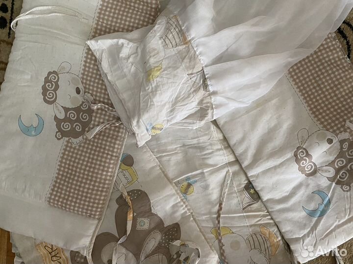 Балдахин и бортики в кроватку