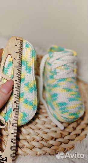 Пинетки кеды вязаные