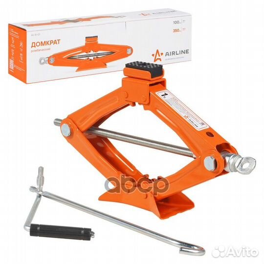 Домкрат ромб. мех. 1т (105-340мм) AJ-R-01