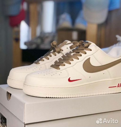 Nike Air Force 1 Low 07 Premium Brown Cream Leathe