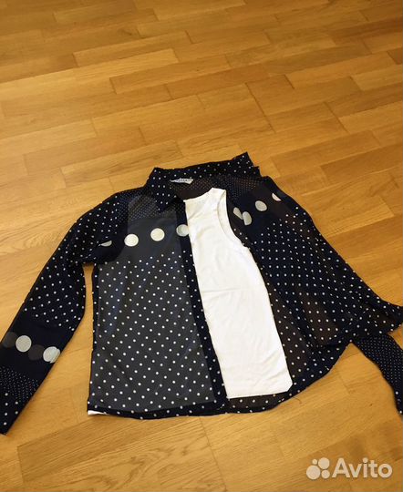 Блуза в горошек