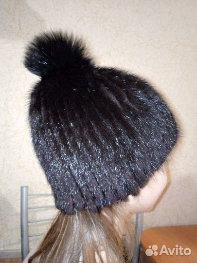 Шапка норковая женская