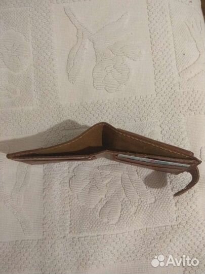 Кошелек нат.кожа, ручной работы