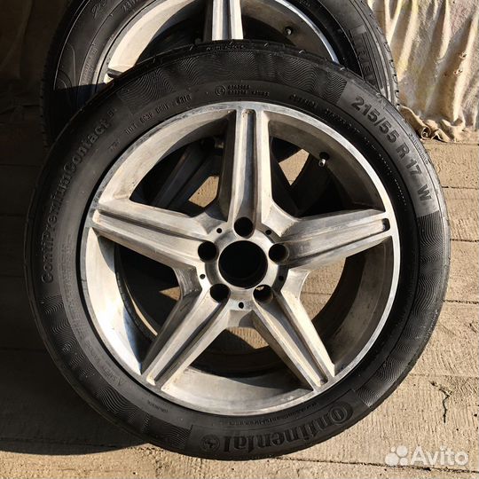 Колеса комплект r17 литье диски шины разноширокие