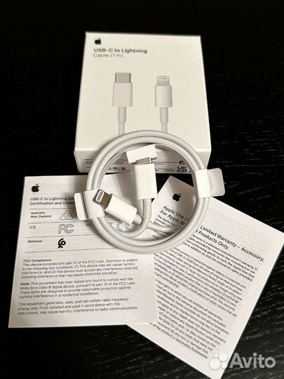 Зарядный кабель для iPhone USB-C/Lightning (новый)