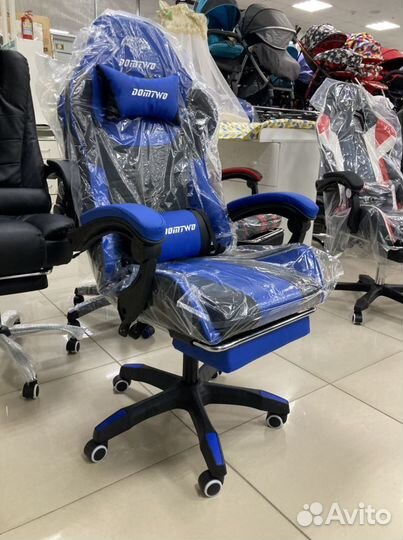 Кресло геймерское с массажем новое крутое