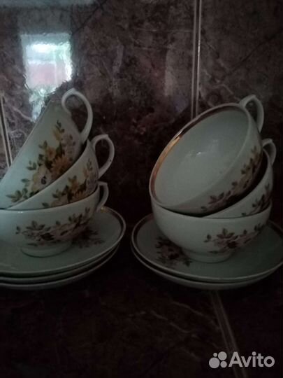 Сервизы чайные Дулево СССР Фарфор