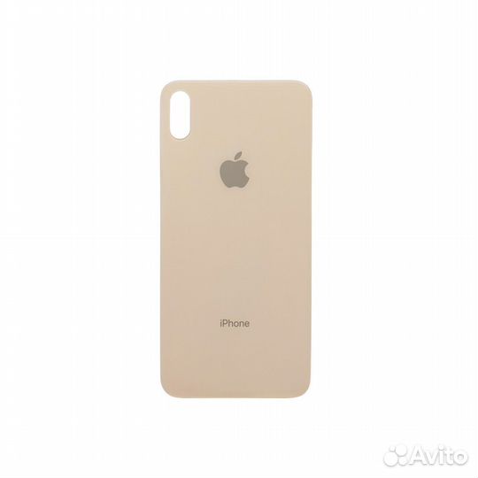 Задняя крышка для iPhone XS MAX (золото) с широким