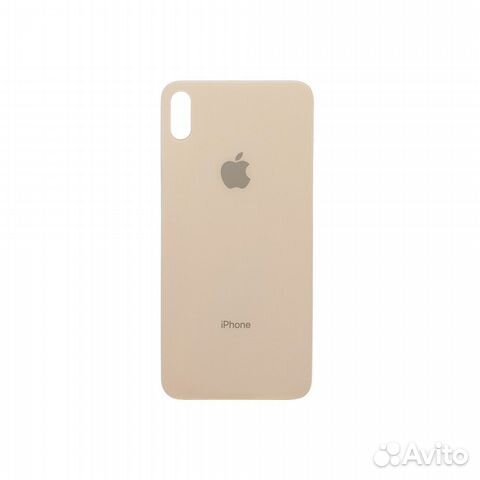 Задняя крышка для iPhone XS MAX (золото) с широким