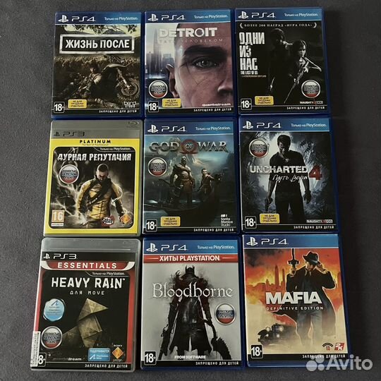 Игры ps4,ps3 б/у