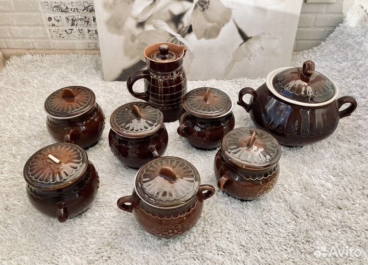 Горшки для запекания, глиняные горшки