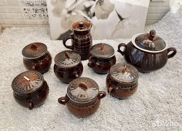 Горшки для запекания, глиняные горшки