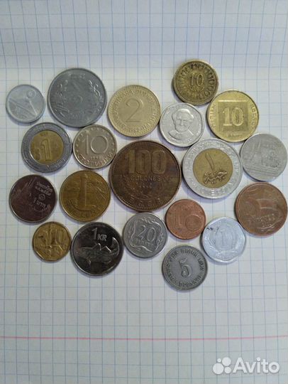 Набор иностранных монет