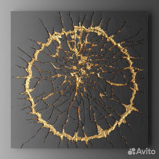 Интерьрная картина панно из шпаклевки/гипса