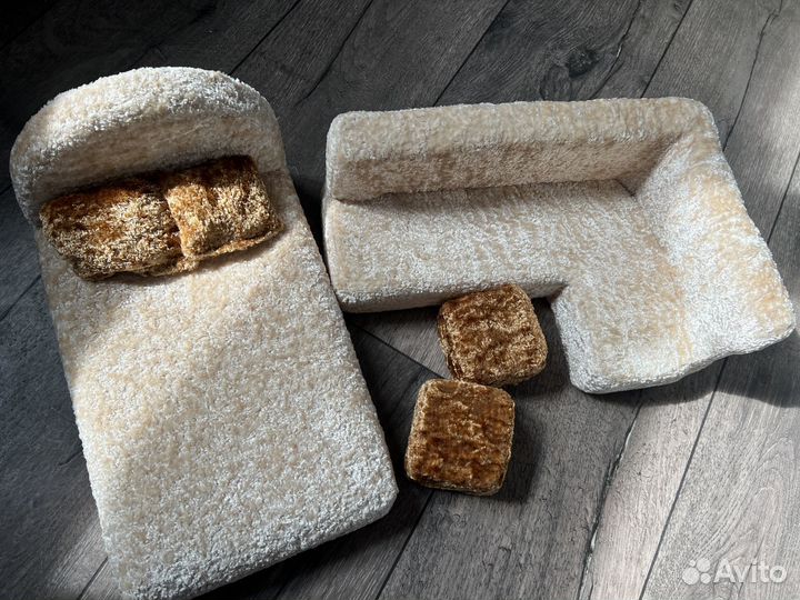 Мебель для Barbie мягкий,приятный бархат Кровать