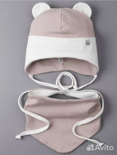 Шапка со снудом для мальчика