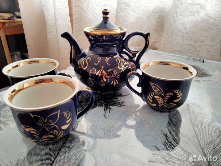 Чайник заварочный Дулево Гжель